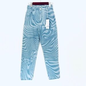 GUESS JEANS Woodgrain Swirl Vintage Style Denim Jeans Kids Sz 10